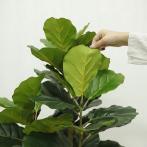 Plante artificielle de simulation de <span class=keywords><strong>figuier</strong></span> à feuilles de violon de 180 cm (6 pieds) / 160 cm (5 pieds), arbre décoratif pour la vente <span class=keywords><strong>en</strong></span> ligne - Product Image 4