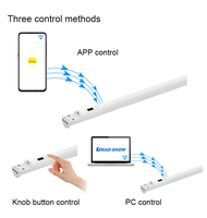 Barra de Luz LED RGBW DMX Inalámbrica con Control Wifi, con Estuche, Cambio de Color, Batería DMX, Tubo de Luz para DJ, Fiestas, Eventos, Escenarios