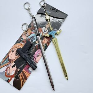 17 Designs Porte-clés <span class=keywords><strong>Anime</strong></span> Japonais Style <span class=keywords><strong>Sword</strong></span> <span class=keywords><strong>Art</strong></span> <span class=keywords><strong>Online</strong></span>, 3 pièces/ensemble, Pendentif en Métal, Accessoires de Porte-clés - Product Image 5