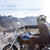 Casque d'intercom duplex Inveer 1000m pour accessoires de casque, casque d'intercom pour moto X5, accessoires pour moto