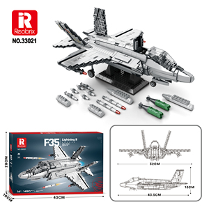 Reorix 33027 quy mô 1:8 nhựa 1337pcs <span class=keywords><strong>F</strong></span>-<span class=keywords><strong>16</strong></span> chiến đấu Chim Ưng máy bay chiến đấu máy bay phản lực khối xây dựng mô hình - Product Image 3