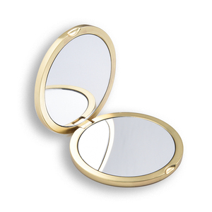 Wholesale Fashion Gift <strong>Magnifying</strong> Portable Custom Double Side Cosmetic Folding Metal <strong>Mirror</strong> - Product Image 3