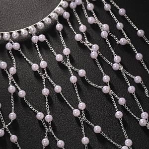 Diadema de Perlas Barrocas con Borlas, Chapada en Oro, con Engaste de Cobre, Lujosa, Estilo Princesa Francesa, Elegante, para Novia, Accesorio para el Cabello de Boda - Product Image 4