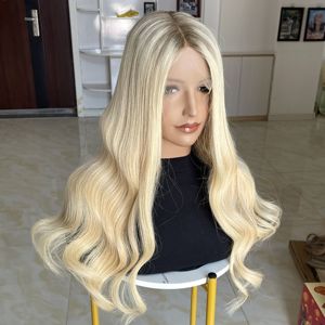 Ready to Ship Wholesale Unprocessed Human Hair <b>Wigs</b> Raw European Virgin Hair HD Pre Plucked Balayage Blonde Full Lace Front <b>Wigs</b> - Product Image 3