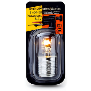 Lampadina a incandescenza E14 25W 220-240V per forno - Product Image 2