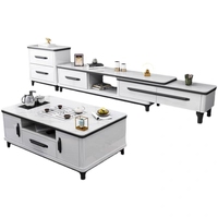 Meubles de maison en gros de l'usine de Foshan : Meuble TV de salon et table basse de haute qualité, en promotion