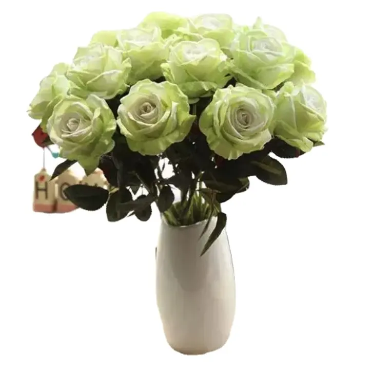 Traitement de produits personnalisés velours Rose Simulation plante mariage fausse fleur décoration de la maison Simulation fleur