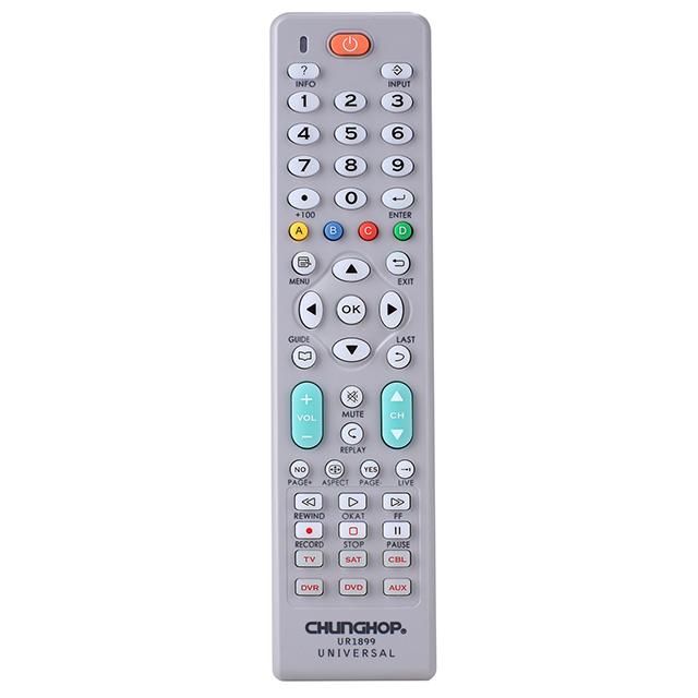 UR1899 Chunghop 6 Device Universal Smart Remote Control AUX Remote TV
