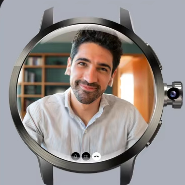 180 Rotating Camera Continuous HR SpO2 IP68 for EMAIL DM82 Android Smart Watch 4G 5G 1.75" AMOLED Curved Screen