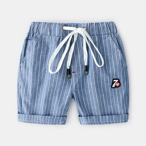 Compre Directamente del Fabricante en China, Pantalones Cortos de Playa de Algodón a Rayas para Niños, Pantalones de Cinco Puntos de AliExpress - Product Image 2
