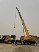 Grue hydraulique mobile XCT100L6 de 100 tonnes, machinerie de levage lourde pour structures en acier
