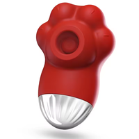 Vibrateur à succion en forme de patte de chat pour femmes, stimulateur clitoridien à impulsions d'air, silicone souple, rechargeable par USB, 10 fréquences, 100% étanche