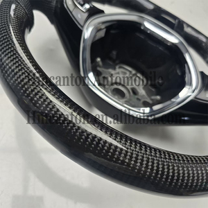 Nuevo Producto Mejorado, Volante Deportivo de Cuero Perforado y Fibra de Carbono para <span class=keywords><strong>Volkswagen</strong></span> VW Passat <span class=keywords><strong>Golf</strong></span> 7 - Product Image 5