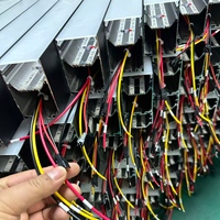 Plafonnier linéaire LED industriel moderne TW, connectable, température de couleur 3000K-6000K, IP20, dimmable, construction en alliage d'aluminium