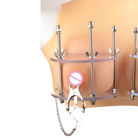 QKKQ 304 pinces à mamelon en acier inoxydable dispositif de retenue du sein métal reliure sein jouet BDSM Bondage Kit jouets sexuels pinces à mamelon