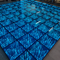 Igracelite 1.6ft /2.0ft Piste de danse LED filaire à effets lumineux pour mariages, boîtes de nuit et événements, Monochrome / RGB