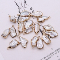 Pendentifs en perles naturelles Breloques multiples en perles de culture d'eau douce pour la fabrication de bijoux, 11x23mm