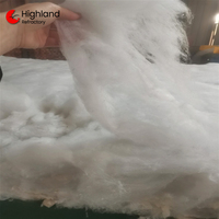 Fibres céramiques de qualité supérieure en vrac 1260 ° C pour Matière première pour thermoformage, Al2O3 de haute pureté 46% et faible teneur en impuretés, Produits en fibres céramiques