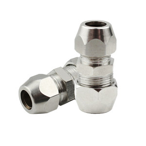 ข้อต่อทองแดง LiYuan แบบเฟอร์รูล ลดขนาดแบบตรง 6-4 8-6 10-8 12-10 12-8 มม. แบบอัด - Product Image 1