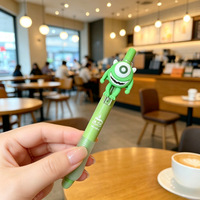 Bolígrafo de Gel Borrable con Diseño de Personajes de Toy Story en 3D, 0.5 mm, Retráctil, Decorativo, para Estudiantes, Material de Escritura