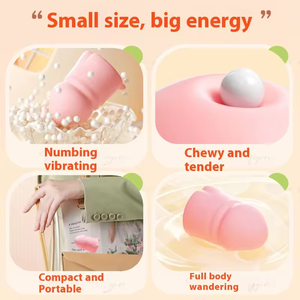 Mini Vibrador en Forma de Huevo para Mujeres, Material de Cáñamo Suave, Relajante, Juguete Adulto para la Masturbación Femenina - Product Image 3