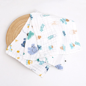 Serviettes et couvertures pour bébé super absorbantes et respirantes Chiffon en mousseline de coton lavable avec corde à suspendre - Product Image 6