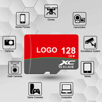 Harga Grosir Kartu Memori Plastik Original Logo Custom 64GB TF Kecepatan Tinggi Kartu SD U3 A1 Kelas 10 Ponsel Kamera Laptop