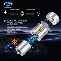 Sistema de iluminación automática T20 S25 3156 señales de giro bombilla Canbus Universal 3156 P21W luz de freno de coche 3157 7440 ventilador accesorios para vehículos
