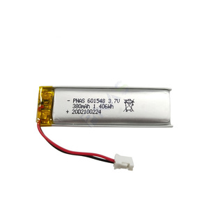 601548 3.7V 380mAh POUCH có thể sạc lại Li-<span class=keywords><strong>ion</strong></span> <span class=keywords><strong>Battery</strong></span> Pack <span class=keywords><strong>Lithium</strong></span> Polymer <span class=keywords><strong>Ion</strong></span> pin tế bào 380mAh Li-Po Pin <span class=keywords><strong>Lithium</strong></span> - Product Image 1