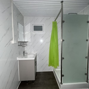 Salle de bain mobile extensible de haute qualité, préfabriquée, portable, avec douche, pour maison, appartement, en panneaux sandwich - Product Image 5