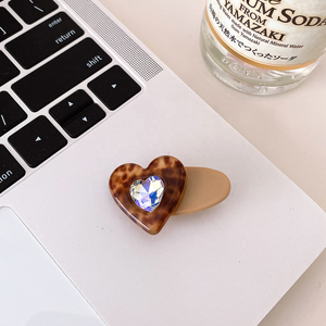 New Arrival Cute Acetate Accessories Hairpin in Candy Colors Diamond Love Shape <b>Barrettes</b> <b>for</b> Girls - Product Image 5