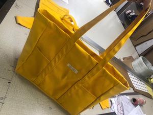 Sacs fourre-tout en toile rayés réutilisables de grande capacité, fabriqués en Chine, avec impression et logo personnalisé - Product Image 5