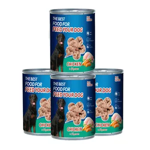 200g 375g 400g Sabor Carne Orgânica Canned Dog OEM Alta Proteína Alta Palatabilidade Pet Dog Molhado