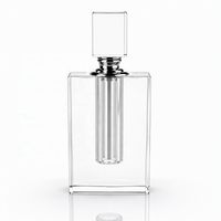 Botol Semprot Kaca Isi Ulang Mewah 6ML dengan Tutup Sekrup, Semprotan Parfum Alami Merek Kustom