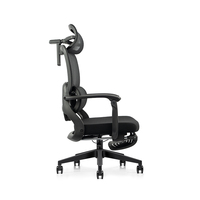 Chaise de bureau ergonomique Chaise pivotante d'ordinateur de direction Chaise en maille à dossier haut avec roulettes