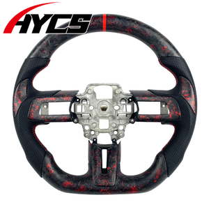 Volant de course en fibre de carbone mate amélioré pour l'intérieur de la voiture, compatible avec <span class=keywords><strong>Ford</strong></span> <span class=keywords><strong>Mustang</strong></span> S550 <span class=keywords><strong>GT</strong></span> 350 <span class=keywords><strong>500</strong></span> Coupé 2015-2023 Shelby GT500 - Product Image 1