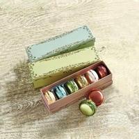 Carton personnalisé de luxe noir, cadeau alimentaire, biscuits, Macaron, emballage en papier, boîte à macarons, vente en gros