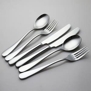 스테인리스 스틸 호텔 식기 세트: 풀 테이블 레스토랑 수저, 스푼, 포크, 나이프 - Product Image 2