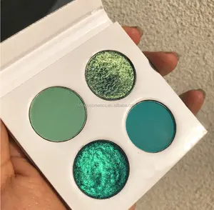 Palette per trucco a pigmenti alti e fatti da te Tavolozza per ombretti 4 colori con Logo personalizzato senza crudeltà duocromatico multicolore Palette di ombretti