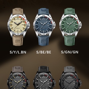 Montres à quartz pour hommes NAVIFORCE 8023, bracelet en cuir, sport, étanches, calendrier, Relogio Masculino - Product Image 4