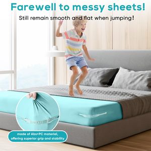 Bed Sheet Straps Holder with BedSheet Tucker Tool Upgraded Widen Sheet Corner Holders <b>Keep</b> Sheets Firm & Tight Fit All Mattress - Product Image 4