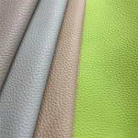 Vente en gros sans quantité minimale de commande peau de vache sensation litchi grain gaufré cuir PU pour chaussures sac canapé siège auto