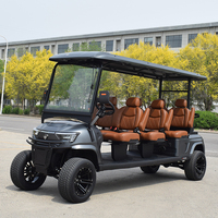 Voiturette de golf électrique 48V 6 places, 5KW, lithium haute performance, produit chinois, voiturette de golf 6 personnes