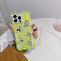 Prix de gros 3 en 1 avec chaîne Bling Poupée 3D étui de téléphone portable antichoc pour SAM S25 Edge
