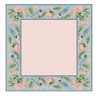 Tapis de table de poker Texas motif floral paon antidérapant résistant à l'usure simple pour divertissement et mahjong
