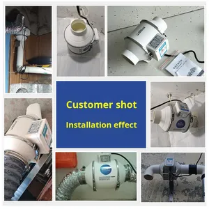 Mạnh mẽ im lặng 10-inch Quạt thông gió ống nhựa Điện thông gió cho nhà bếp dầu fume <span class=keywords><strong>extractor</strong></span> phòng tắm OEM tùy chỉnh - Product Image 2