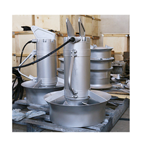 Pompe agitateur submersible pour eaux usées en acier inoxydable 304 avec composants de noyau à membrane pour fosse septique, garantie 1 an