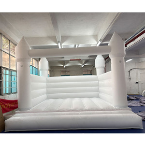 Château gonflable commercial blanc pour <span class=keywords><strong>la</strong></span> location <span class=keywords><strong>de</strong></span> fêtes et mariages - Product Image 3