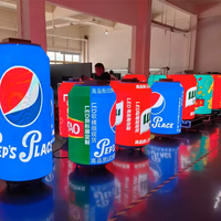 Mini canette de Coca-Cola à écran numérique LED rechargeable pour l'éducation des centres commerciaux d'ascenseur-Prix d'usine pour la promotion de la marque
