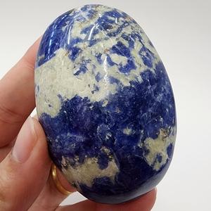 Piedra de Sodalita Natural Pulida en Forma Ovalada para Decoración del Hogar y Regalos Navideños, Venta al Por Mayor - Product Image 4